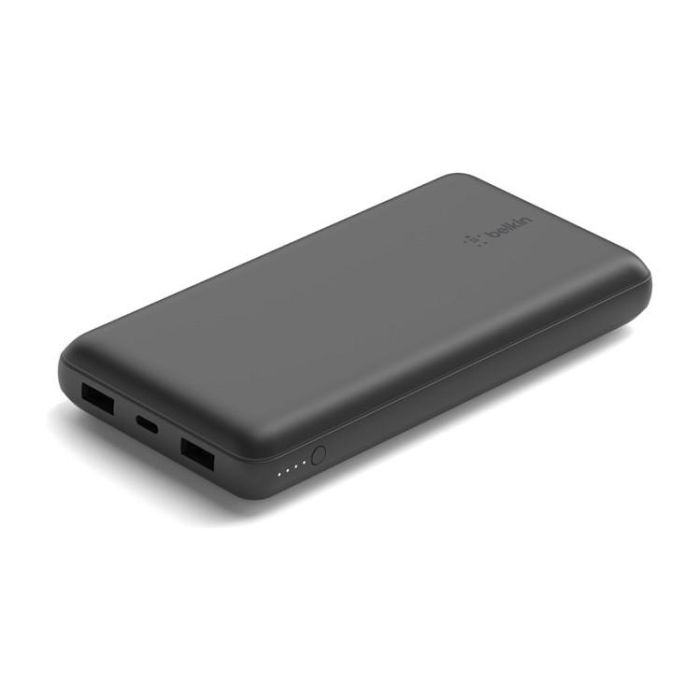 Belkin Cargador Power Bank Qi 20000 mAh Negro, Carga 3 Dispositivos USB-C y USB-A, 15W 1
