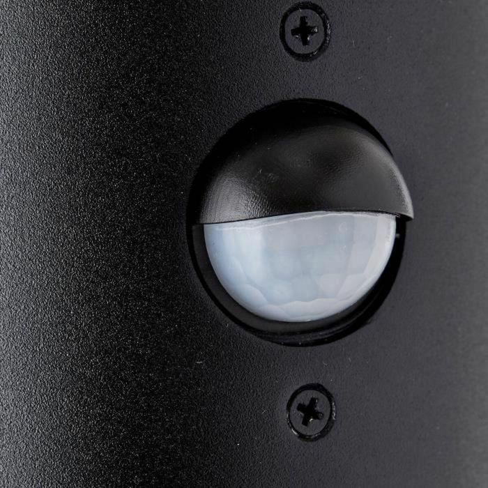 Brilliant BRI4004353405679 Aplique Exterior con Detector de Movimiento Sergioro Depoli E27 20W Negro, Bombilla No Incluida 2