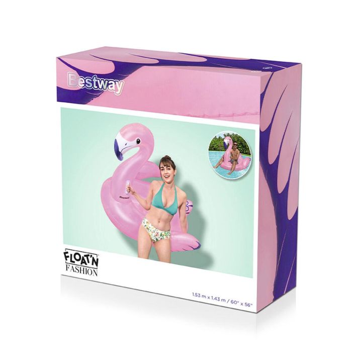 Bestway Figura Hinchable Flamenco con Asas 153x143 cm Playa y Piscina 41475 19