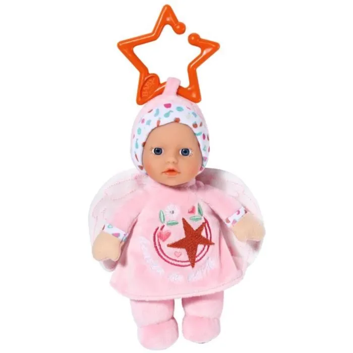 Baby Born 2 Muñecos de Trapo Ángel 18cm, muy suaves, con sonajero integrado y sistema acoplable, para bebés desde 0 meses 3