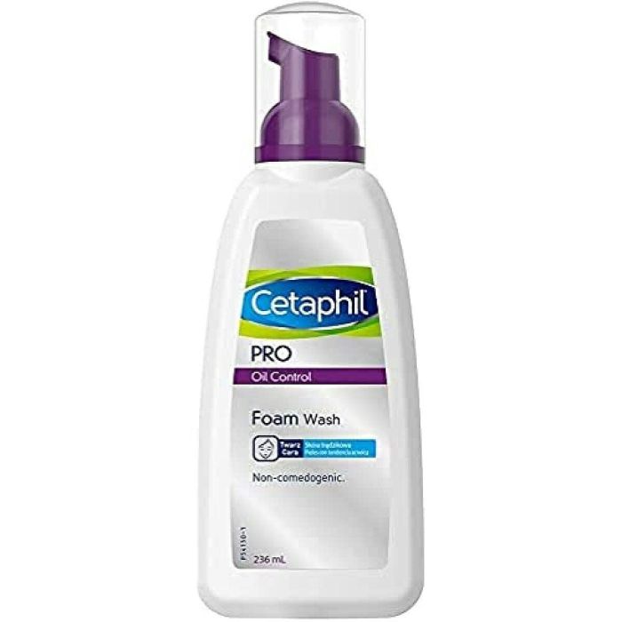 Cetaphil PRO OIL CONTROL Espuma Limpiadora Facial para Piel con Tendencia Acneica, Control de Grasa, 236 ml