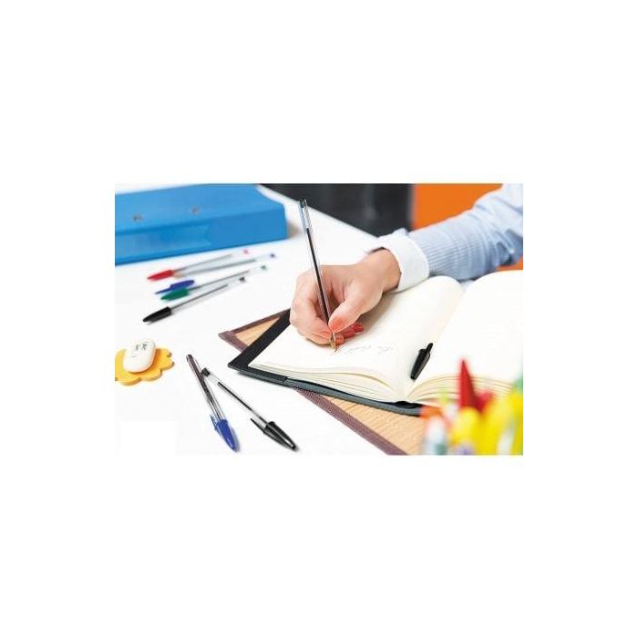 Boligrafo Bic Cristal Original Tinta Negra Unidad 4 Boligrafo Bic Cristal Original Tinta Negra Unidad 4
