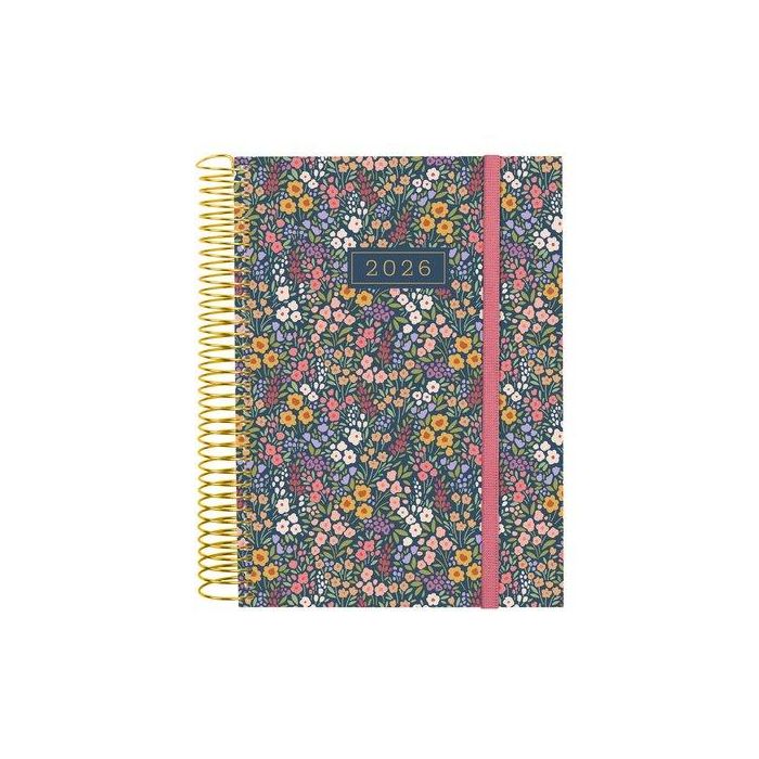 Finocam Agenda Espiral Design Collection E10-155x212 mm 1Dp Tapa Pp Flora 2026