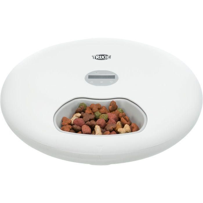 TRIXIE Dispensador automático de alimentos TX5+1 - 6 × 0,18L - ø 32 × 8 cm - Blanco 1 TRIXIE Dispensador automático de alimentos TX5+1 - 6 × 0,18L - ø 32 × 8 cm - Blanco 1