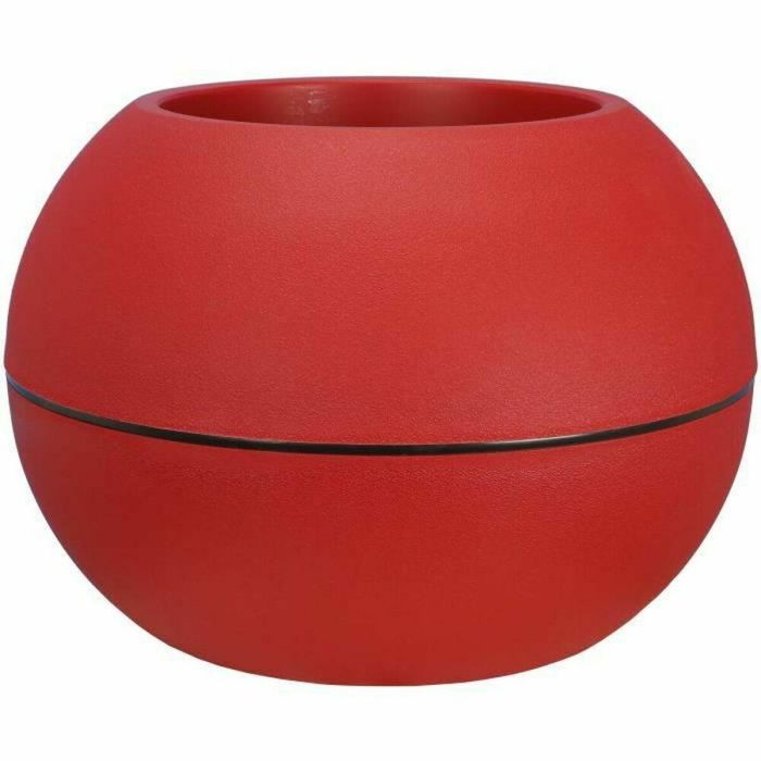 Riviera maceta bola de granito rojo, diámetro 40 cm Riviera maceta bola de granito rojo, diámetro 40 cm