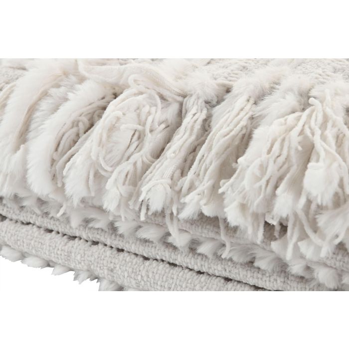 Manta Sofa Urban DKD Home Decor Crudo 170 x 130 cm (2 Unidades) 1