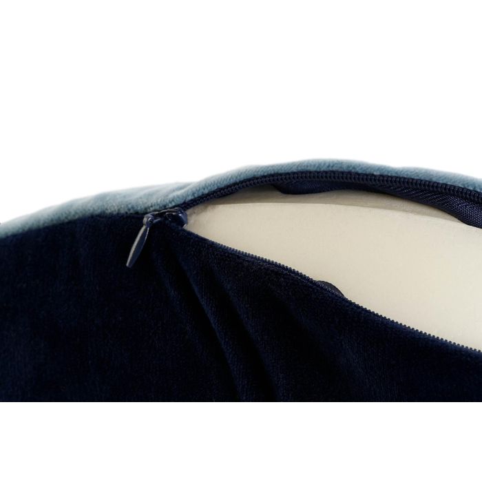 DKD Home Decor Cojin de Viaje Azul Marino y Azul con Capucha de Poliester - 10 x 32 x 30 cm (4 Unidades) 5