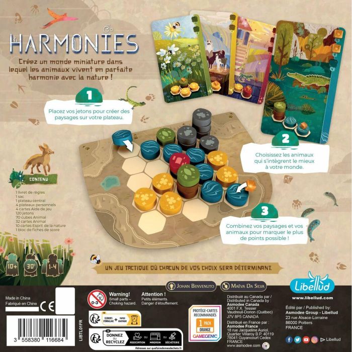 LIBELLUD LIB1719439773501 Armonías - Juego de mesa para niños a partir de 8 años 8