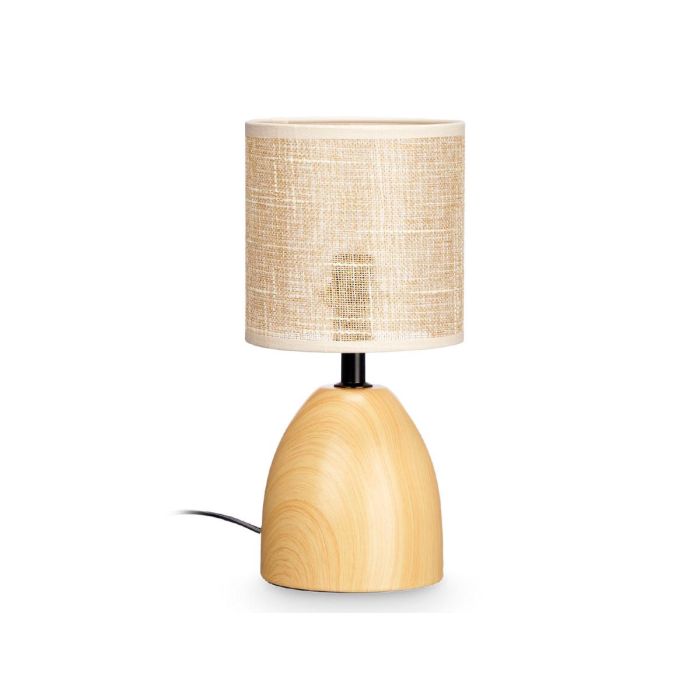 Giftdecor Lámpara de Sobremesa Efecto Madera Oval, Cerámica, 14x20x14 cm (12 Unidades) 1 Giftdecor Lámpara de Sobremesa Efecto Madera Oval, Cerámica, 14x20x14 cm (12 Unidades) 1
