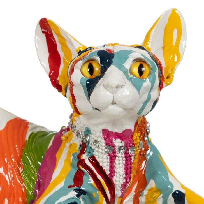 Figura Decorativa Gato 33,5 x 15,5 x 15 cm 5 Figura Decorativa Gato 33,5 x 15,5 x 15 cm 5