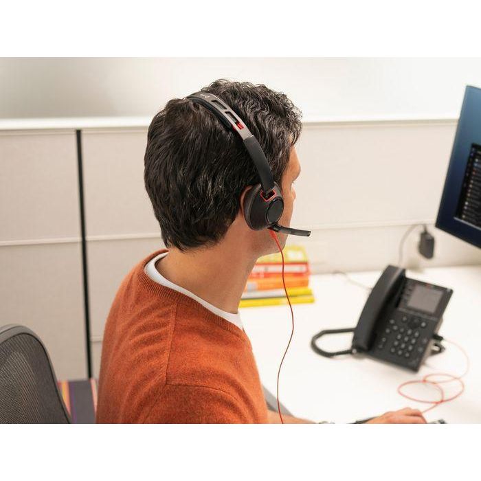 Poly Blackwire 5220 Stereo USB-A Headset (Bulk) 2 Poly Blackwire 5220 Stereo USB-A Headset (Bulk) 2