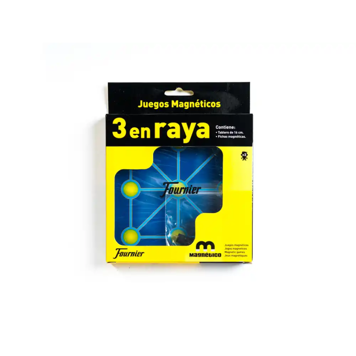 Fournier Tres en Raya Magnético Juego de Mesa 20x16.1x2.5 cm 4 Fournier Tres en Raya Magnético Juego de Mesa 20x16.1x2.5 cm 4
