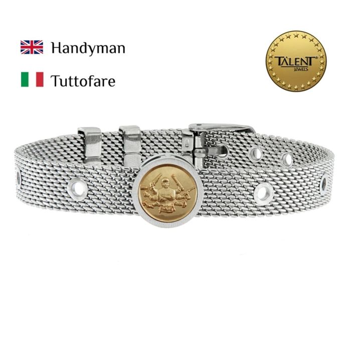 Pulsera Unisex Handyman Talent Jewels TJA-2-03-01-1-235 Plateado 1 Pulsera Unisex Handyman Talent Jewels TJA-2-03-01-1-235 Plateado 1