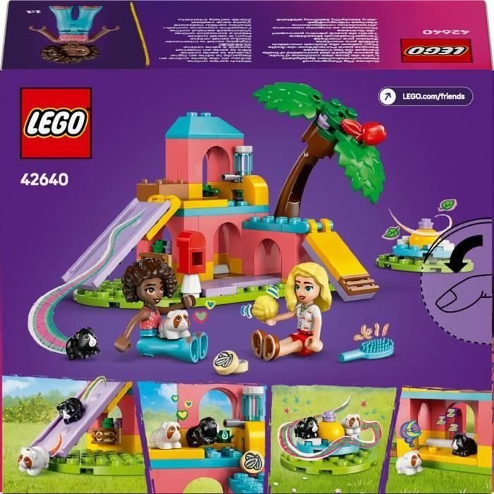 LEGO 42640 Friends Parque de las Cobayas - Kit de Construcción con Minipersonajes y Figuras de Animales para Niños +5 Años 5