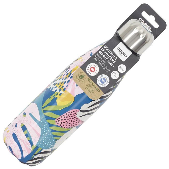 Cook Concept Termo Botella 500 Ml Acero Inoxidable Doble Pared Frío 18h Caliente 6h Estampado 0 Cook Concept Termo Botella 500 Ml Acero Inoxidable Doble Pared Frío 18h Caliente 6h Estampado 0