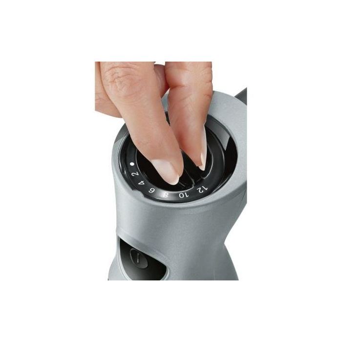 Bosch MSM67160 Batidora de Mano ErgoMixx 750W, 12+1 Velocidades, Negra, Cuchillas QuattroBlade, Picador, Varilla, Vaso 3 Bosch MSM67160 Batidora de Mano ErgoMixx 750W, 12+1 Velocidades, Negra, Cuchillas QuattroBlade, Picador, Varilla, Vaso 3