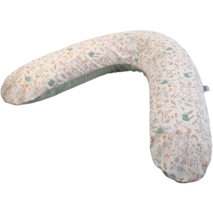Tineo TIN3275052061256 Almohada de maternidad Verde salvia Conejos 5