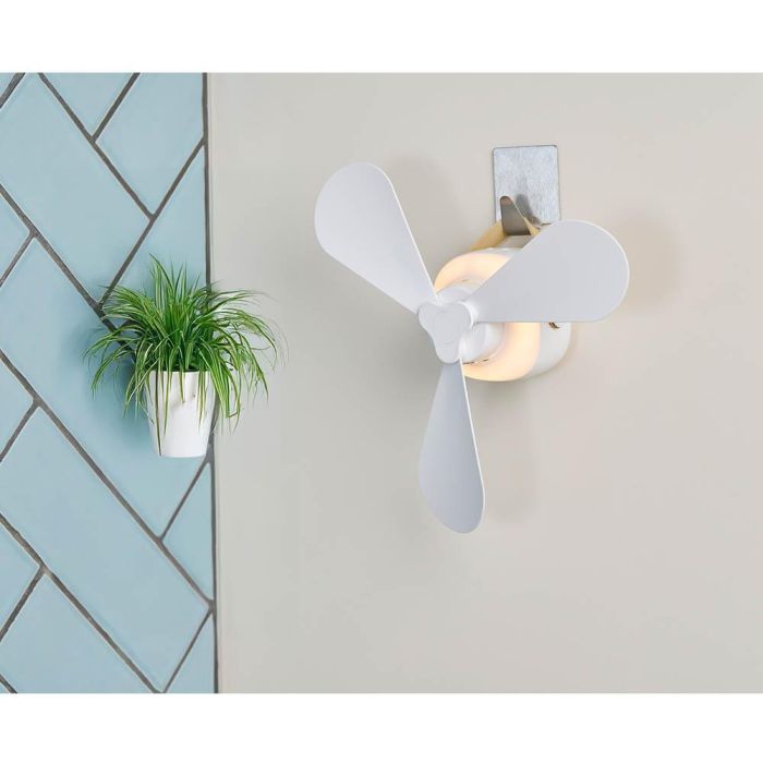 Ventilador recargable de mesa usb, con aspas, 4 velocidades con mando 5 Ventilador recargable de mesa usb, con aspas, 4 velocidades con mando 5