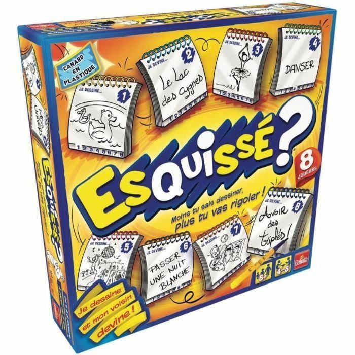Goliath Sketched Juego de Mesa para 8 Jugadores: Dibuja, Adivina y Ríe al Estilo Teléfono Escacharrado Goliath Sketched Juego de Mesa para 8 Jugadores: Dibuja, Adivina y Ríe al Estilo Teléfono Escacharrado