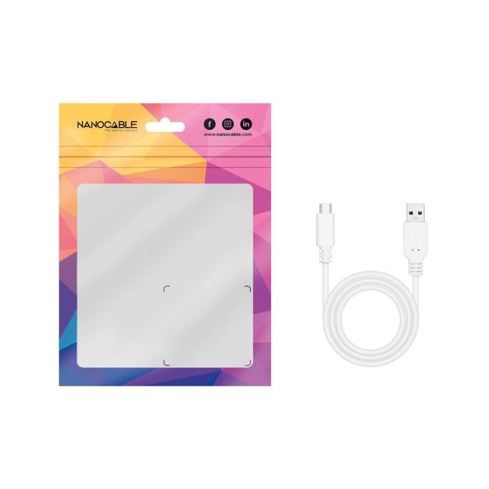 Cable USB-C NANOCABLE 10.01.4001-L150-W Blanco 1,5 m 1 Cable USB-C NANOCABLE 10.01.4001-L150-W Blanco 1,5 m 1