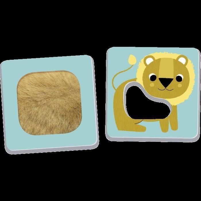 Nathan Animales al Tacto para Bebés - Juego Sensorial Multisensorial con Estimulación Motora y Memoria (+12 Meses) 4