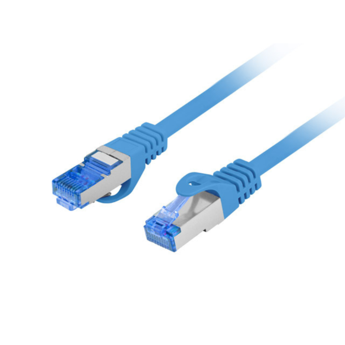 Lanberg PCF6A-10CC-0025-B Cable de Red Cat6a S/FTP (S-STP) de 0.25m Azul RJ-45 para 10000 Mbit/s