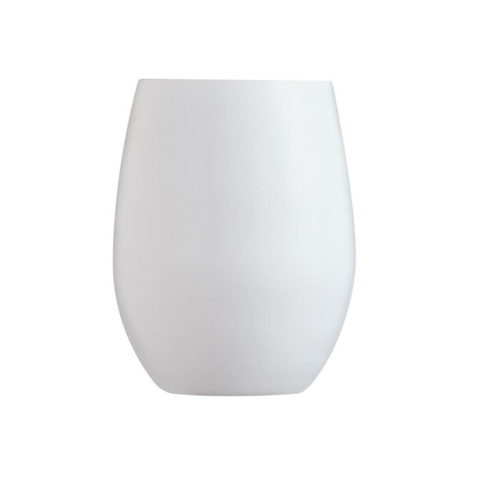 Chef & Sommelier Caja 6 Vasos Altos Krysta Primary White 36 cL - Brillo Excepcional, Extra Resistentes, Borde Fino, Apto Lavavajillas