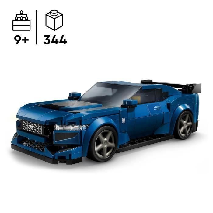 Juego de construccion deportivo ford mustang dark horse lego speed champions 1