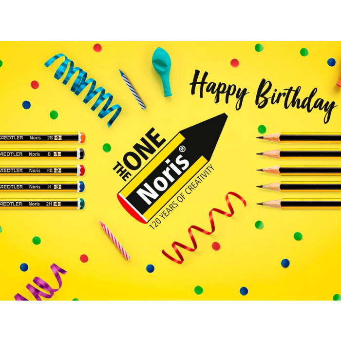 Staedtler Expositor Sobremesa Noris 120 Feliz Aniversario, 152 Unidades Surtidas, 383x382x250 mm 4