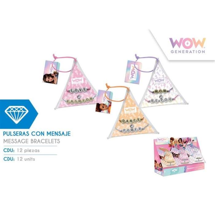 Pulseras con mensaje en metal Wow Generation  - Modelos surtidos 1