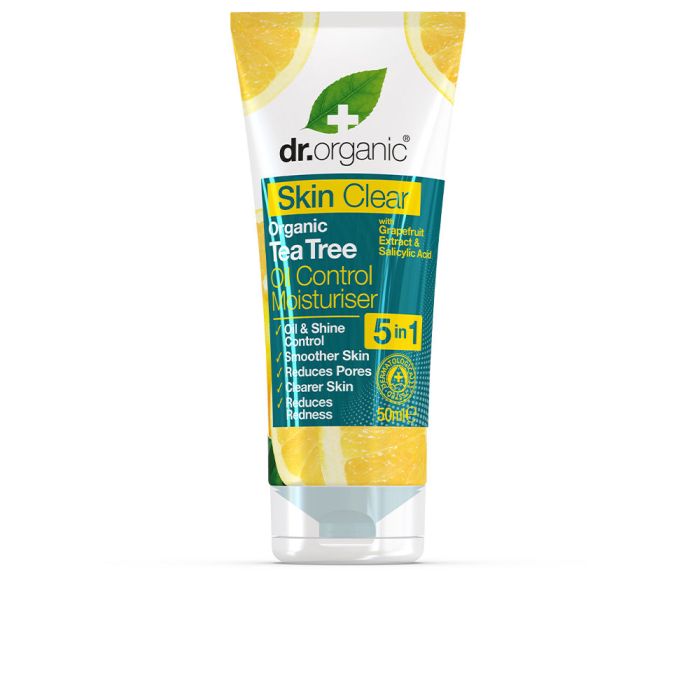 Dr. Organic SKIN CLEAR Hidratante Facial Piel Grasa y Problemática. Control de Acné, Poros y Rojeces. Tratamiento 5 en 1 Oil Control 50 ml Dr. Organic SKIN CLEAR Hidratante Facial Piel Grasa y Problemática. Control de Acné, Poros y Rojeces. Tratamiento 5 en 1 Oil Control 50 ml