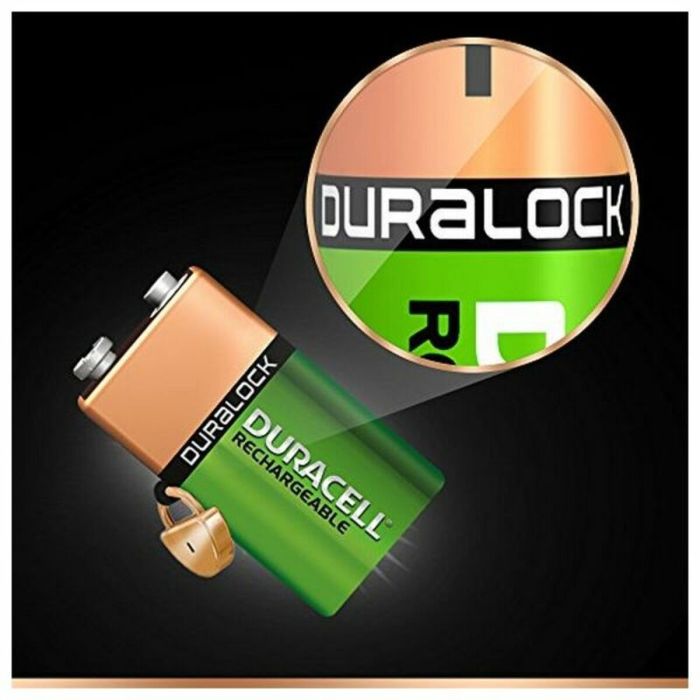 Pila Recargable DURACELL 056008 HR22 NiMh 9V 170 mAh 9 V 3