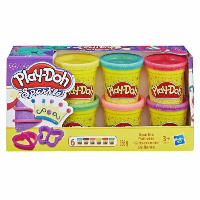 Juego de Plastilina Play-Doh Glitter Modeling (6 Unidades) 2 Juego de Plastilina Play-Doh Glitter Modeling (6 Unidades) 2