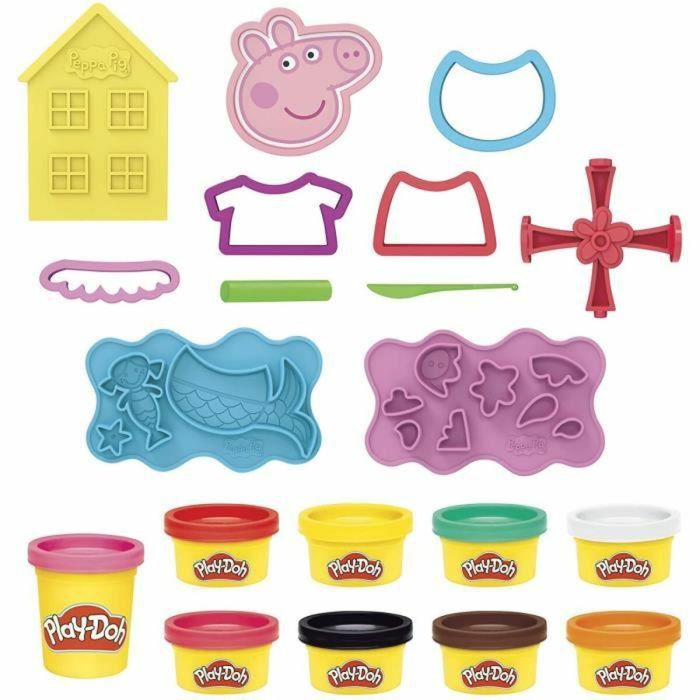 Juego de Plastilina Play-Doh Hasbro Peppa Pig Stylin Set 1