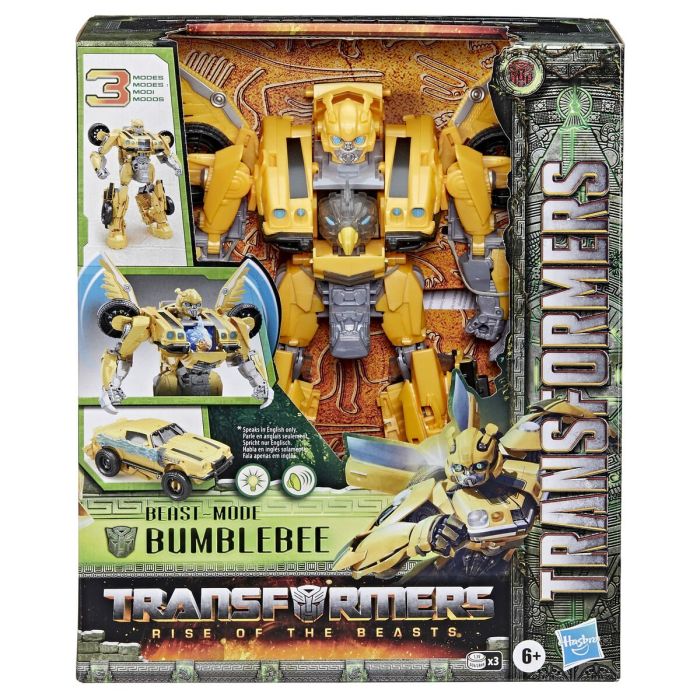 Super Robot Transformable Transformers Beast Mode Bumblebee Luces Sonido Accesorios 28 cm 2