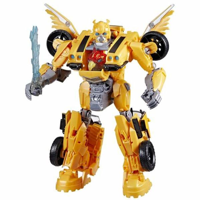 Super Robot Transformable Transformers Beast Mode Bumblebee Luces Sonido Accesorios 28 cm 5