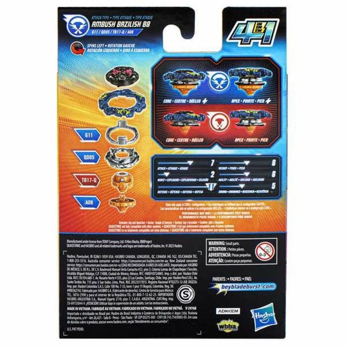 Peonza Hasbro Beyblade Quadstrike Stellar Hyperion H8 7 Peonza Hasbro Beyblade Quadstrike Stellar Hyperion H8 7