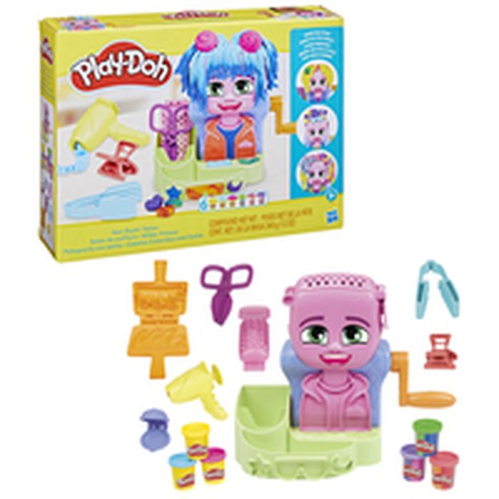 Juego de Plastilina Play-Doh Playdoh Multicolor Accesorios 6 Botes Peluquería (1 unidad) 17