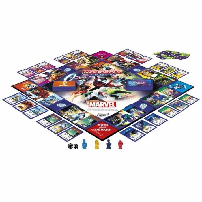 Juego de Mesa Hasbro Monopoly Flip Edition MARVEL 3