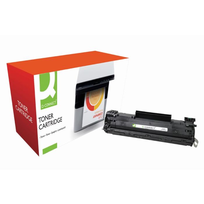 Toner Q-Connect Compatible Hp Cb436A Laserjet -P1505N-M1120Mfp-M1522Mfp-Mfp -2.000Pag- Negr0 1