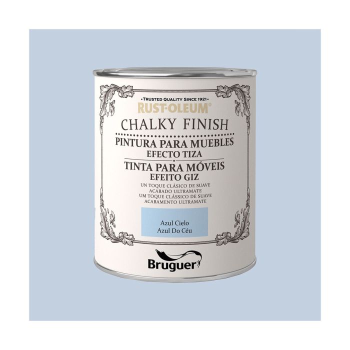 Pintura Bruguer Rust-oleum Chalky Finish 5397549 Muebles Azul cielo 750 ml 1