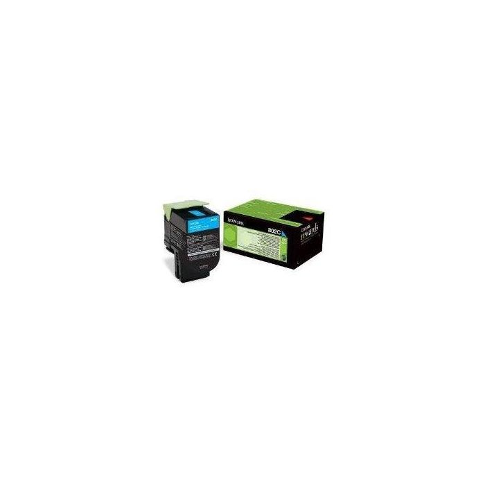 Lexmark 802C Toner Retornable Cian 1K