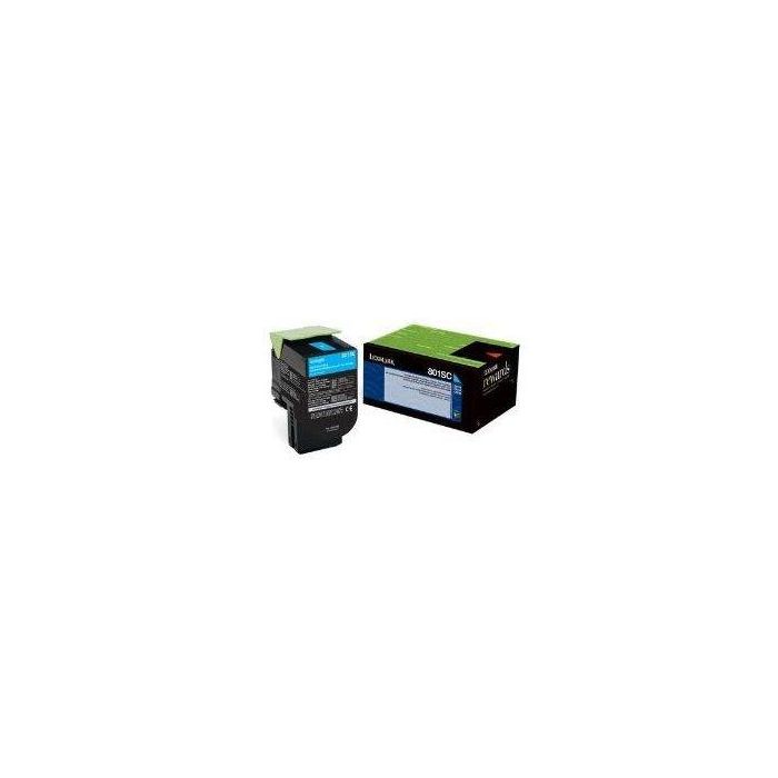 Lexmark Toner 802SC - 80C2SC0 - Cian - 2,000 páginas