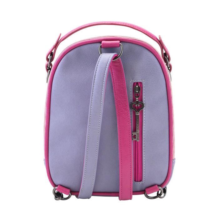 Mochila Gorjuss Cheshire cat Rosa Mini Morado (18,8 x 22 x 10,2 cm) 1