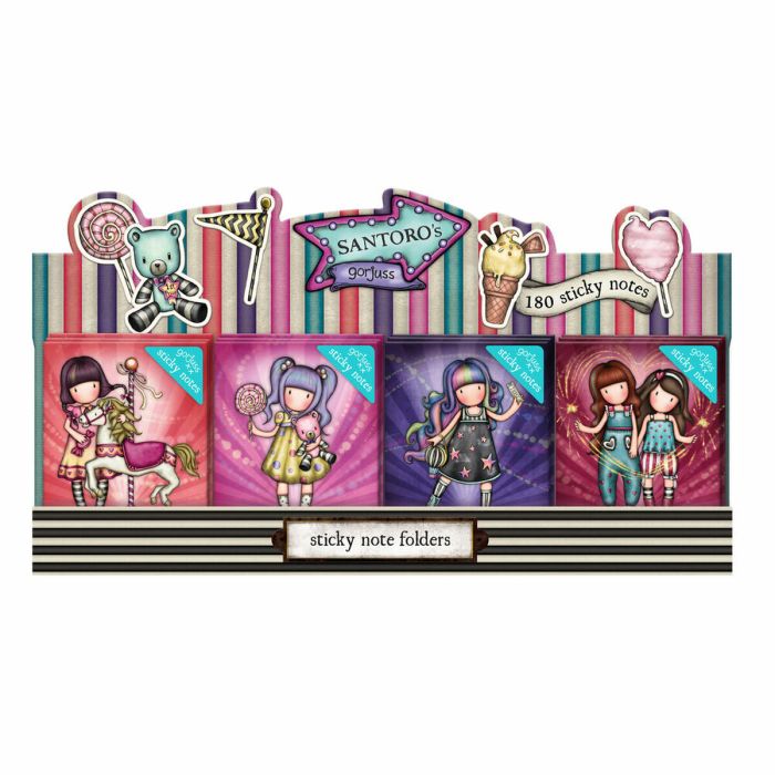 Display cuadernos notas adhesiva gorjuss™ fairground "carousel" 31,5x9,5x8,4cm