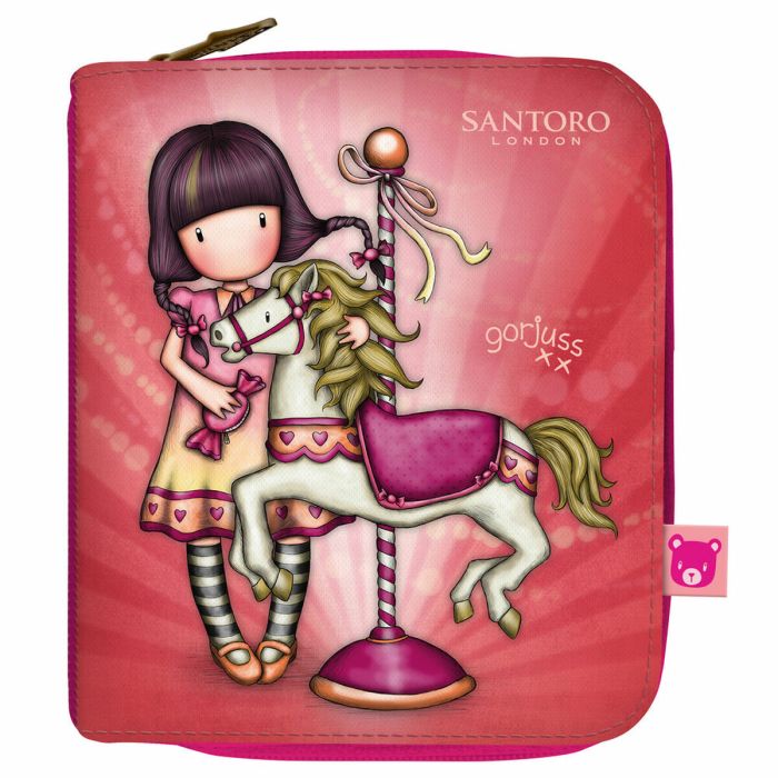 Cartera Gorjuss Carousel Salmón 10 x 12 x 3 cm