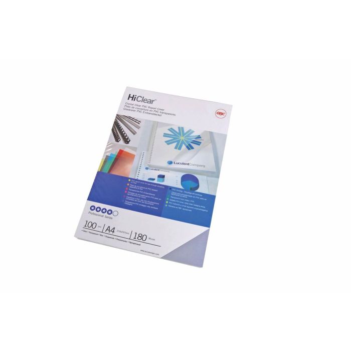 Portadas de encuadernación GBC HiClear 100 Unidades Transparente PVC A4 1 Portadas de encuadernación GBC HiClear 100 Unidades Transparente PVC A4 1