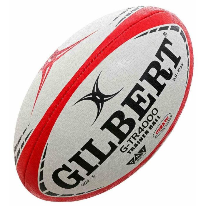 Balón de Rugby Gilbert G-TR4000 28 cm Blanco Rojo 1