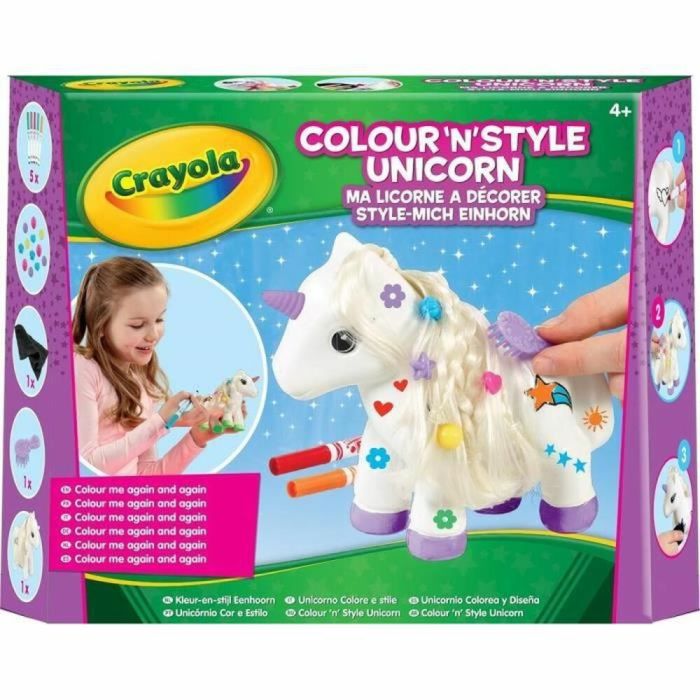 Juego de Manualidades Crayola Decorate your Unicorn (FR) Rojo Multicolor