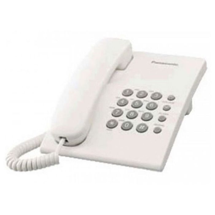 Teléfono Fijo Panasonic KX-TS500EXW Blanco